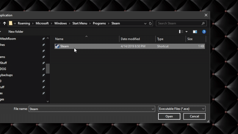 Adding A Shortcut or Folder